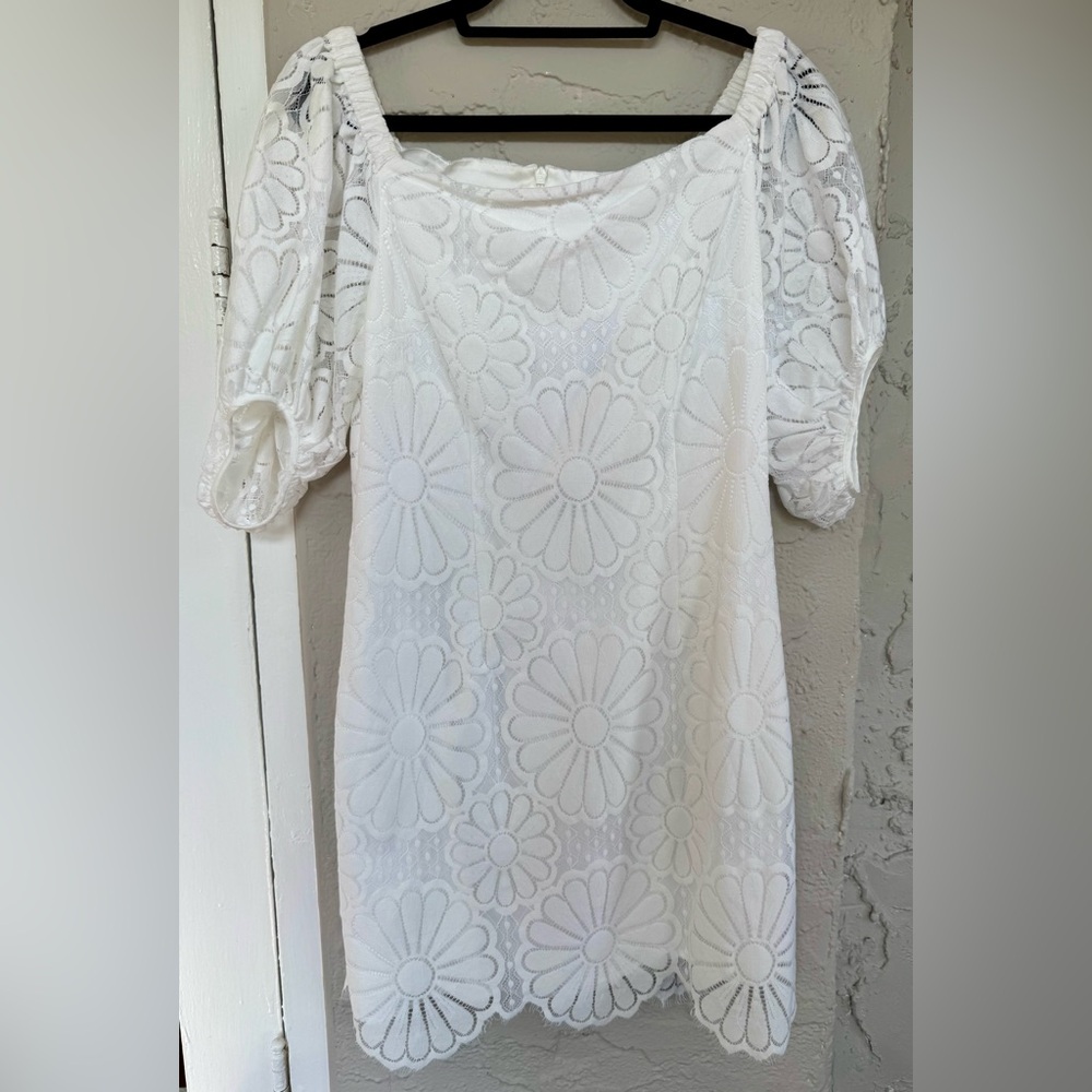 Trina Turk Sweet Dress White Floral Mini Dress